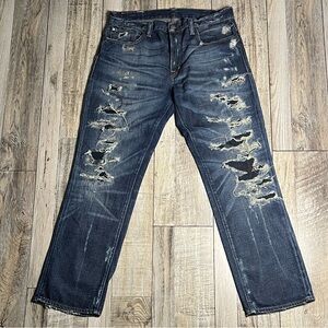 Denim & Supply Ralph Lauren Men's Relaxed Fit Jeans - Distressed Blue